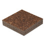 Universal Cork Tile Panels, Authentic Natural Cork Surface, 12" x 0.38" x 12", Dark Brown, 4/Pack