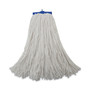 Boardwalk Mop Head, Economical Lie-Flat Head, Rayon Fiber, 20oz, White, 12/Carton (BWK720R) View Product Image