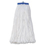 Boardwalk Mop Head, Economical Lie-Flat Head, Rayon Fiber, 20oz, White, 12/Carton (BWK720R) View Product Image