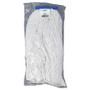 Boardwalk Mop Head, Economical Lie-Flat Head, Rayon Fiber, 20oz, White, 12/Carton (BWK720R) View Product Image