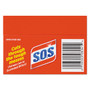 S.O.S. Steel Wool Soap Pad, Steel, 4/Box, 24 Boxes/Carton Product Image 