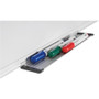 MasterVision Porcelain Value Dry Erase Board, 48" x 96", White Surface, Satin Aluminum Frame