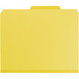 Smead Colored Pressboard Fastener Folders with SafeSHIELD Coated Fasteners, 2" Expansion, 2 Fasteners, Letter Size, Yellow, 25/Box (SMD14939) View Product Image