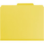 Smead Colored Pressboard Fastener Folders with SafeSHIELD Coated Fasteners, 2" Expansion, 2 Fasteners, Letter Size, Yellow, 25/Box