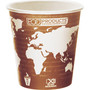 Eco-Products World Art Renewable and Compostable Hot Cups, 10 oz, Paper, Gray, 50/Pack, 20 Packs/Carton