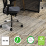 deflecto All Day Use Chair Mat - Hard Floors, 36 x 48, Rectangular, Clear