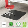 deflecto EconoMat All Day Use Chair Mat for Hard Floors, Flat Packed, 45 x 53, Black