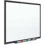 Quartet Classic Series Total Erase Dry Erase Boards, 60" x 36", White Surface, Black Aluminum Frame