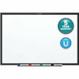 Quartet Classic Magnetic Whiteboard - 72" (6 ft) Width x 48" (4 ft) Height - White Painted Steel Surface - Black Aluminum Frame - Horizontal/Vertical - Magnetic
