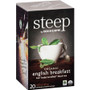 Steep by Bigelow Organic English Breakfast Black Tea Bag - Black Tea - 1.6 oz - 20 Teabag - GMO Free - Kosher