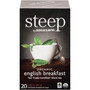 Bigelow steep Tea, English Breakfast, 1.6 oz Tea Bag, 20/Box