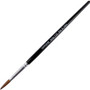 Crayola Size 8 Watercolor Paint Brush - No. 8 - Wood Polished Black Handle - Aluminum Ferrule