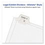 Avery Preprinted Legal Exhibit Side Tab Index Dividers, Allstate Style, 25-Tab, 76 to 100, 11 x 8.5, White, 1 Set, (1704)
