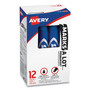 Avery MARKS A LOT Regular Desk-Style Permanent Marker, Broad Chisel Tip, Blue, Dozen (7886) View Product Image