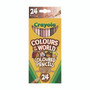 Crayola Colors of the World Colored Pencils, Assorted Lead and Barrel Colors, 24/Pack