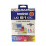 Brother LC513PKS Innobella Ink, 400 Page-Yield, Cyan/Magenta/Yellow