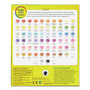 Crayola Short Colored Pencils Hinged Top Box with Built-in Pencil Sharpener, 3.3 mm, 2B, Assorted Lead and Barrel Colors, 64/Pack