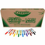 Crayola 8-Color Combo Large Crayon/Washable Marker Classpack - Red, Yellow, Green, Blue, Orange, Violet, Brown, Black Ink - Red, Yellow, Green, Blue, Orange, Violet, Brown, Black Wax - Non-toxic, Washable