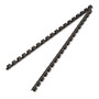 Fellowes Plastic Comb Bindings, 5/16" Diameter, 40 Sheet Capacity, Black, 25/Pack