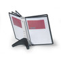 Durable SHERPA SoHo Document Holder, 10 Panels, 13.5 x 3 x 10.38, Black Borders
