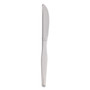Dixie Heavyweight Polystyrene Cutlery, Knife, Plastic, Clear, 1,000/Carton