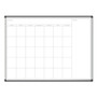 U Brands PINIT Magnetic Dry Erase Calendar, Monthly Planning/Scheduling, 48 x 36 (Actual Size: 47 x 35), White Surface, Aluminum Frame