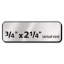 Avery Foil Mailing Labels, Inkjet Printers, 0.75 x 2.25, Silver, 30/Sheet, 10 Sheets/Pack (AVE8986) View Product Image