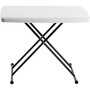 Iceberg IndestrucTable Classic Personal Folding Table, 30w x 20d x 25 to 28h, Platinum (ICE65490) View Product Image
