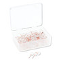 U Brands Fashion Sphere Push Pins, Plastic, Clear/Rose Gold, 0.44", 100/Pack