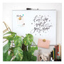 U Brands Magnetic Dry Erase Board, 20" x 16", White Surface, Satin Aluminum Frame