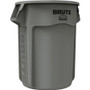 Rubbermaid Commercial Brute 55-Gallon Vented Container - 55 gal Capacity - Round - Handle, Heavy Duty, Reinforced, UV Coated, Damage Resistant, Warp Resistant, Fade Resistant - 33" Height x 26.4" Diameter - Plastic