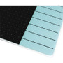 Floortex Viztex Glacier Teal & Black Plan & Grid Glass Dry-Erase Board - 17" x 23" - 17" (1.4 ft) Width x 23" (1.9 ft) Height - Tempered Glass Surface - Rectangle - Magnetic