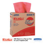 WypAll X80 Cloths, HYDROKNIT, POP-UP Box, 8.34 x 16.8, Red, 80/Box, 5 Box/Carton (KCC05930) View Product Image