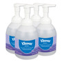 Kleenex Reveal Ultra Moisturizing Foam Hand Sanitizer, 18 oz Bottle, Fragrance-Free, 4/Carton