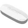 Quartet Dry-Erase Board Eraser - 2" Width x 5" Length - Streak-free, Comfortable Grip, Dustless, Stain Resistant - White, Silver - Foam, Felt