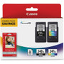 Canon PG-240XL/CL-241XL/GP-502 Original High Yield Inkjet Ink Cartridge/Paper Kit - Combo Pack - Black, Tri-color - 2 / Pack - Inkjet - High Yield