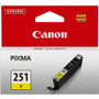 Canon CLI-251Y Original Inkjet Ink Cartridge - Yellow - 1 Each - Inkjet - Yellow