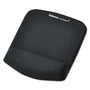 Fellowes PlushTouch Mouse Pad with Wrist Rest, 7.25 x 9.38, Black