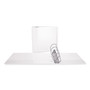 Universal Slant D-Ring View Binder, 3 Rings, 5" Capacity, 11 x 8.5, White