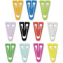 Gem Office Products Triangular Paper Clips - Medium - for Paper, File - Non-magnetic - Assorted - Plastic