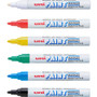 uni-Paint Permanent Marker, Medium Bullet Tip, Assorted Colors, 6/Set