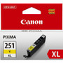 Canon CLI251XLY Original Inkjet Ink Cartridge - Yellow - 1 Each - Inkjet - Yellow
