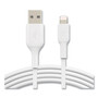 Belkin BOOST CHARGE Apple Lightning to USB-A ChargeSync Cable, 9.8 ft, White