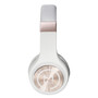 Morpheus 360 SERENITY Stereo Wireless Headphones with Microphone, 3 ft Cord, White/Rose Gold