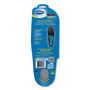 Dr. Scholl's Comfort and Energy Work Massaging Gel Insoles, Men Sizes 8 to 14, Black/Blue, Pair
