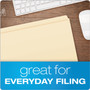 Pendaflex Manila File Folders, Straight Tabs, Letter Size, 0.75" Expansion, Manila, 100/Box