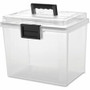 IRIS Weather Tight Portable File Box - External Dimensions: 13.7" Length x 10.2" Width x 11.9" Height - 4.75 gal - Media Size Supported: Letter 8.50" x 11" - Latching Closure - Heavy Duty