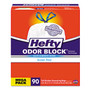 Hefty Strong Tall Kitchen Drawstring Bags, 13 gal, 23.75" x 27", White, 90 Bags/Box, 3 Boxes/Carton