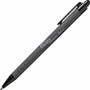 Integra Rubber Barrel Retractable Ballpoint Pens - 1 mm Medium Pen Point - Retractable - Black Ink - Rubber Barrel
