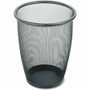 Safco Round Mesh Wastebaskets - 5 gal Capacity - Round - 13" Opening Diameter - 14.5" Height - Steel